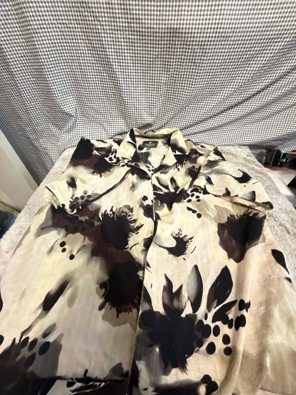 Saints Studio Floral Print Button-Up Shirt